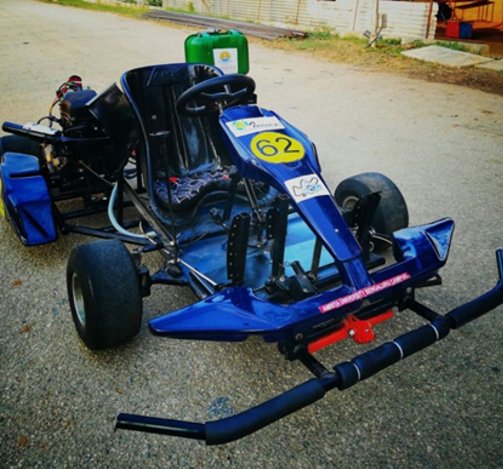 Blue Go-Kart #62